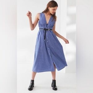 Urban Outfitters Stripped Midi Dress